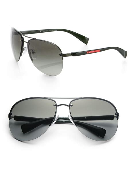 prada sunglasses aviator pr|prada aviator sunglasses men's.